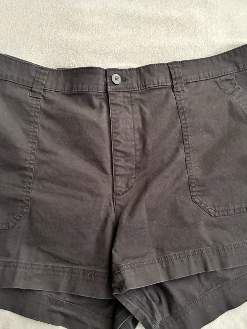 WoMen's Black Casual Cotton Shorts